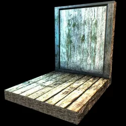 Modular Wall Section 002 Low-poly  3D model