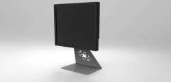 monitor bracket with imperial logo