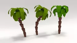 palm tree Low-poly  3D model
