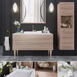 Park Avenue 04 Mia Italia Bathroom furniture 3D model