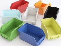 Plastic Storage Bin 3D model