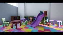 Playroom Kit Low-poly  3D model