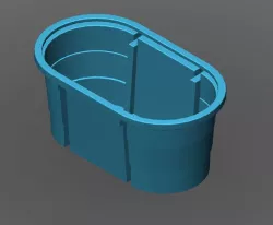 Polyethylene trough