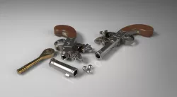 Queen Anne Pocket Flintlock Pistol c1790