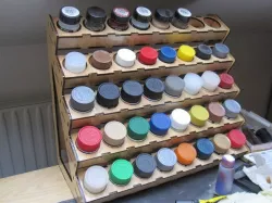 Rack for Tamiya model colors