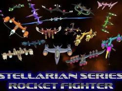 Rocketnauts Stellarian Series Rocket Fighter Low-poly  3D model