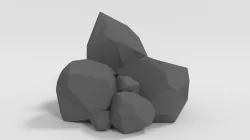 Rocks Low-poly  3D model