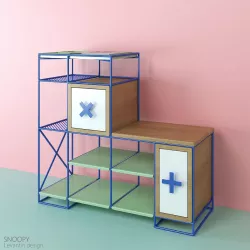 Shelves for shoes SNOOPY 3D model