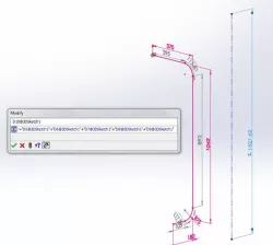 Striaght Length from a bent pipe - Cut Length