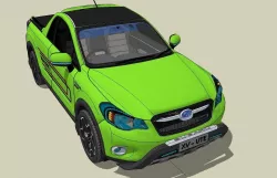 Subaru XV-Ute 2013 Low-poly  3D model