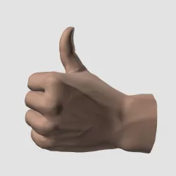 Thumb up hand 3D model
