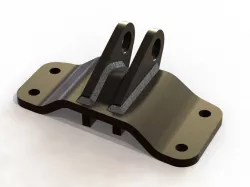 Welded GE jet engine bracket