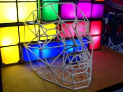 Wireframe Low Polygon Mask