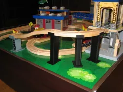 Wooden Train Track Support
