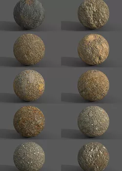 10 Rusty Metal Debris Surfaces PBR Textures Texture