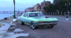 1971 Dodge Polara  Low-poly  3D model