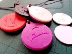 25mm NFC tag keychain