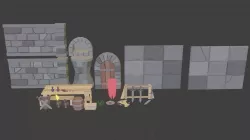 3D models pack Low-poly  3D model