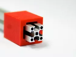 3d printed cube profile ball bushing