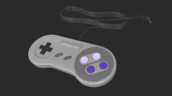 3D SNES Controller 3D model