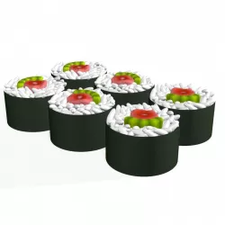 3D Sushi Japanese Japan Food rolls 3d model model 3D model