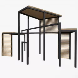 Abstract Pergola 3D model
