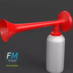 Air horn 3D model
