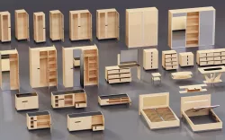 Ambra furniture set 3D model