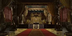 Ancient Chinese palace Indoor scene 3D model