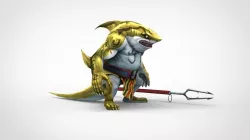  Animals low polygon shark warrior Low-poly  3D model