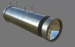 Antique Flashlight Low-poly  3D model