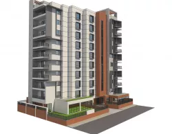 Apartment building 16 3D model
