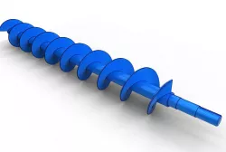 Archimedes screw auger 3D model