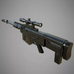 AS50 Rifle 3D model