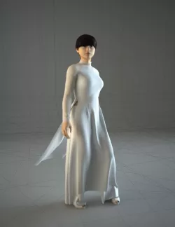 Asian VietNamese girl 3D model