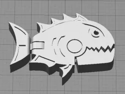 Attack of the Pianha's... Piranha fish with moving jaw and tail