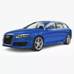 Audi RS6 Avant 2008 Low-poly  3D model