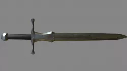 Babarian Sword Low-poly  3D model