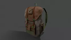 Backpack 5 Low-poly  3D model