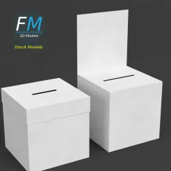 Ballot boxes 3D model