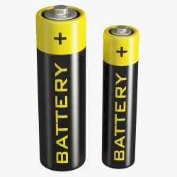 Batteries AA and AAA 3D model