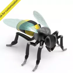 Bee stylized 3D model