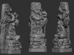 bodhidharma 3D model