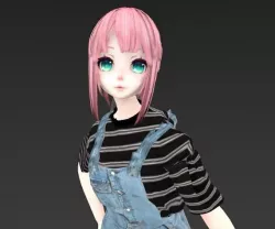 Bonnie the cute girl 3D model