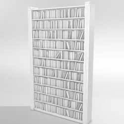 Bookcase library 3D model