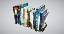 Books Fantasy Low-poly  3D model