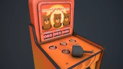 Boop-a-Bear Arcade Game Low-poly  3D model