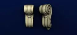 Bracket R08 3d stl models for artcam and aspire Programmes 3D model