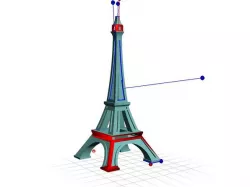 Broken Eiffel tower