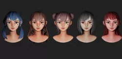 CAA Character Stylized Low-poly  3D model
